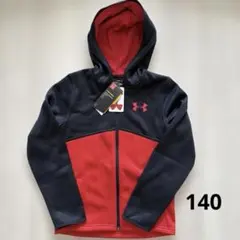 Under Armour フード付きパーカー 赤黒　YMD トレーニング