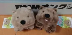 ずんぐりウォンピー　マスコット　ウォンバット　ぬいぐるみ　２点セット！