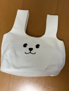 【美品】Jack Bunny!!うさぎ裏毛カートバッグホワイト【定価9350円】