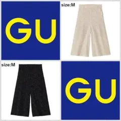 2点セット【最終値下/新品未使用】GU プリントガウチョパンツ(ドット) M