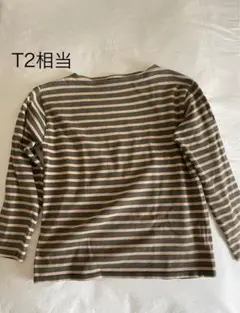 SAINT JAMES ストライプ 五分袖 Tシャツ