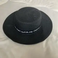 ZIDDY ブラック 麦わら帽子