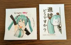 初音ミク　ステッカー　2枚セット