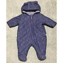 【美品】babyGap くま耳 デニム カバーオール ʕ•ᴥ•ʔ