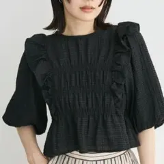Green Parks ELENCARE DUE シャドーチェックブラウスのサムネイル