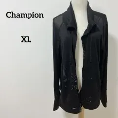 訳あり❗️Champion 海外古着　 XL ブラック パーカー
