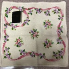 【新品】petit point プチポワン 久家美智子 タオルハンカチ 花柄