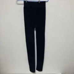 黒 ハイウエスト ストレッチレギンス