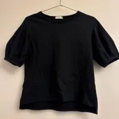 Branches ブランシェス　ポワン袖 Tシャツ 黒T 半袖 140cm