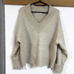 chocol raffine ニット　Ｖネック　F