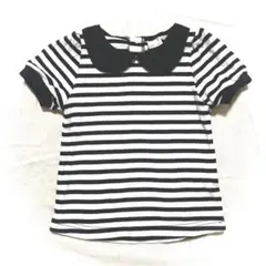 petit main ストライプボーダー Tシャツ 半袖