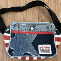 BIG MARC アメリカ国旗デザイン ショルダーバッグ