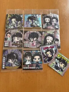 鬼滅の刃デフォルメシール 胡蝶カナエ しのぶ 栗花落カナヲ ビックリマン10枚