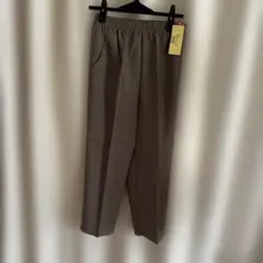 新品 sun Ever Lady 日本製 スラックス M 総ゴム モカ