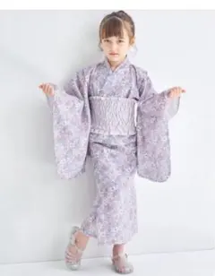 ペアマノン 2wayガールズ浴衣 パープル　150センチ