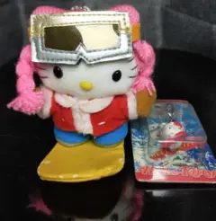 【激レア】冬季限定スキーキティマスコット、ぬいぐるみ、キーホルダー 激レア】冬季限定スキーキティマスコット、ぬいぐるみ、キーホルダー