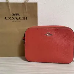 早い者勝ち！訳あり新品 COACH ショルダーバッグ オレンジのサムネイル