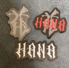 HANA　ステッカー　3枚セット