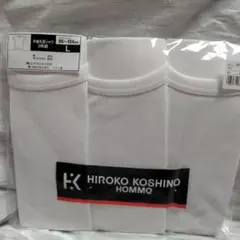 HIROKO KOSHINO 半袖丸首シャツ 3枚 Lサイズ No74