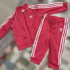 adidas ジャージ セットアップ ピンク 80