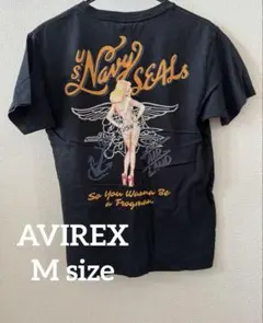 レア✨️AVIREXアヴィレックス ピンナップガールプリント半袖シャツ AVIREX（アヴィレックス）の「COLOR PINUP GIRL PRINT T-SHIRT⁄ カラー
