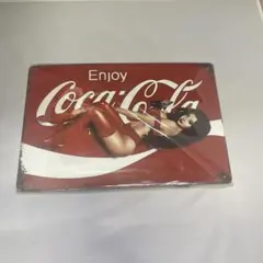 新品 コカ・コーラ風 ブリキ看板 セクシーレトロ ピンナップガール