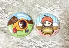 銀魂 缶バッジ2点セット 桂・神威