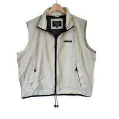 サイズL★EDDIE BAUER★ フルジップ ナイロンベスト T3106