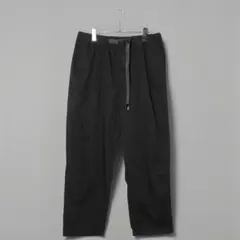 GRAMICCI LOWERCASE ワイドテーパードスラックス チャコール L GRAMICCI LOWERCASE ワイドテーパードスラックス チャコール L