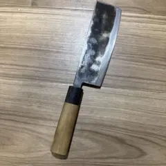 ひ*様 黒打鍛造/麺切・そば包丁☆全鋼☆天然木柄☆重量1.1Kg・昭和