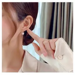 天然淡水パール ピアス シンプル上品ニッケルフリー 金属アレルギー対応