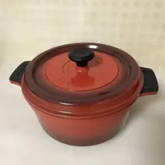 新品未使用Bellfina両手鍋無水鍋料理22cm 赤 キッチン調理器具 ベルフィーナ 無水鍋 22㎝ レシピ本及びスプーンターナー付き