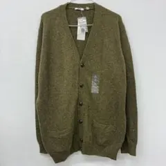 UNIQLO メンズ　ラムブレンドカーディガン　オリーブ　◇3