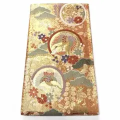 A2058 ●高級 正絹 唐織 六通 袋帯