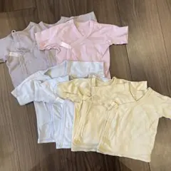 ベビー　短肌着セット50-60 4色