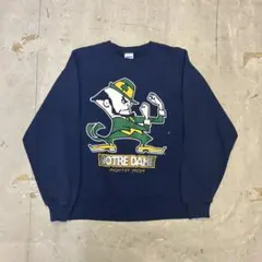【USA製】90s BIKE ノートルダム大学 カレッジスウェット ヴィンテージのサムネイル