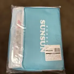 ドラえもんさん専用　パペットスンスンクリア収納ケース　水色