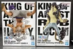 ワンピース KING OF ARTIST ルフィ ギア5 ルッチ 2体セットのサムネイル