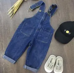 オーバーオール デニム サロペット つなぎ ボトムス 男の子 女の子 90cm