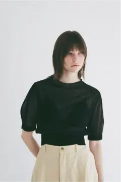 タグ付新品three dots Shimmersweater ruffletop - メルカリ