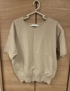 GLOBAL WORK 洗えるVネックプルオーバー Mサイズ