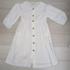 Zara Kids ホワイト ワンピース 134cmのサムネイル