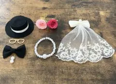 イニシャルオブジェパーツ 眼鏡付き