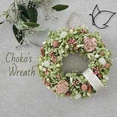 ドライフラワー アナベル 紫陽花 リース＊6