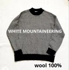WHITE MOUNTAINEERING ウール100% 黒白 メンズL XL