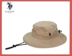 【限定品】U.S. POLO ASSN. サファリハット ベージュ コード付き