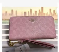 COACH 【新品】ピンクなが財布