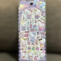 ④キティ♡クリアキャンディ　ぷっくり　ぷくっと着せ替えシール