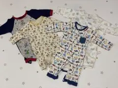 長袖ロンパース・カバーオール　4枚セット