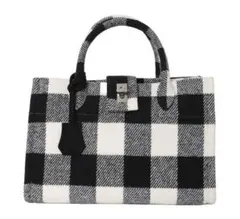 m*i様 コムコム 千鳥格子 ハンドバッグ 小 COMME des GARCON - メルカリ